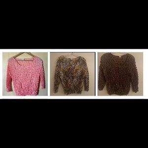 - THREE Y2K 90s Pop Corn Shirts!!